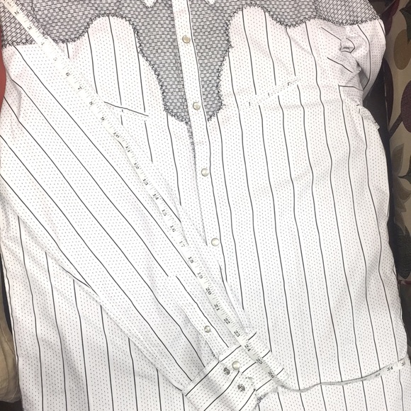 Men’s shirt “Rock Roll n Soul” size L, white/black - Picture 3 of 17